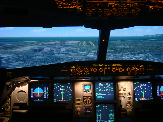 Full Flight Simulator Anflug